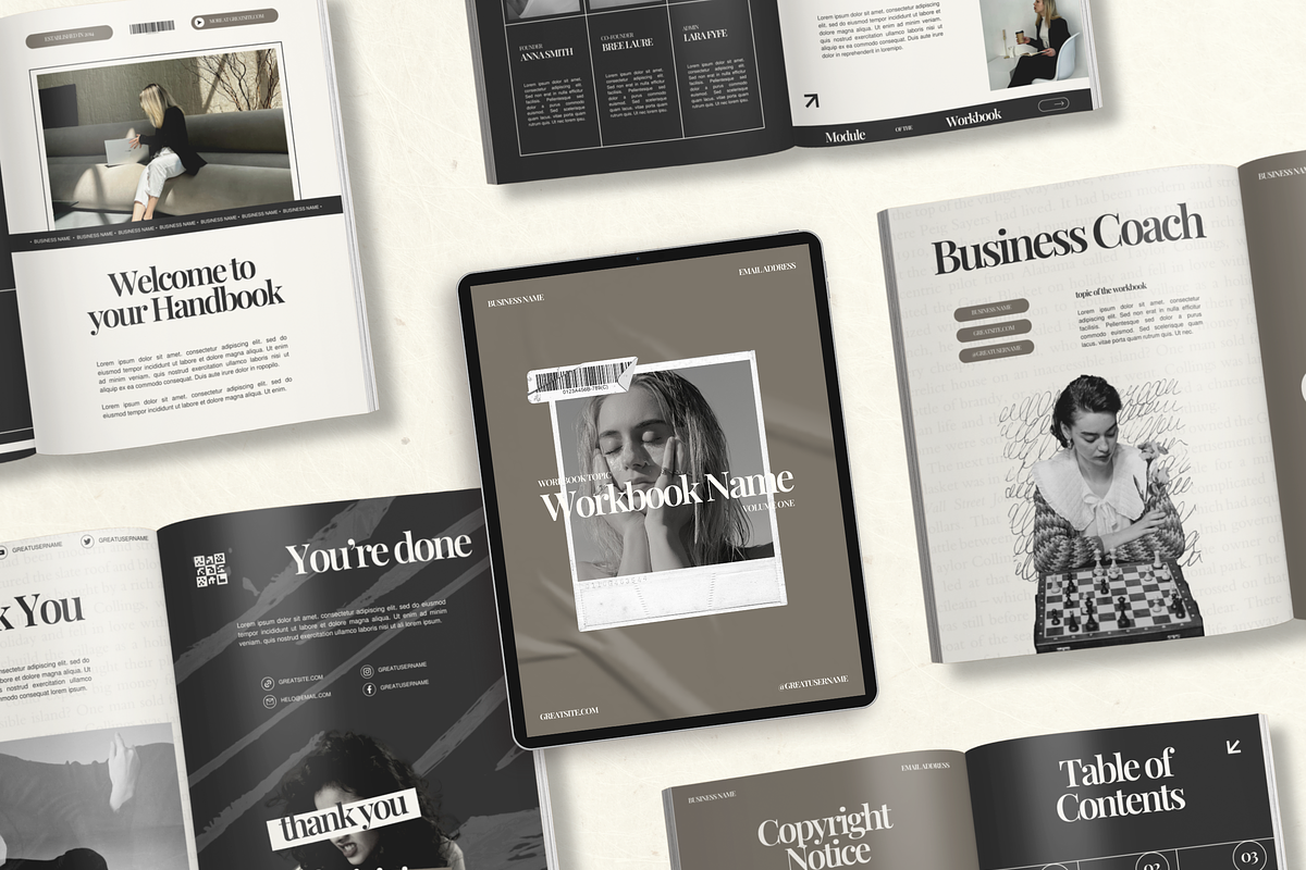 Canva Workbook Template for Coaches, a Magazine Template by Branding Babe Co. (Photo 3 of 10)