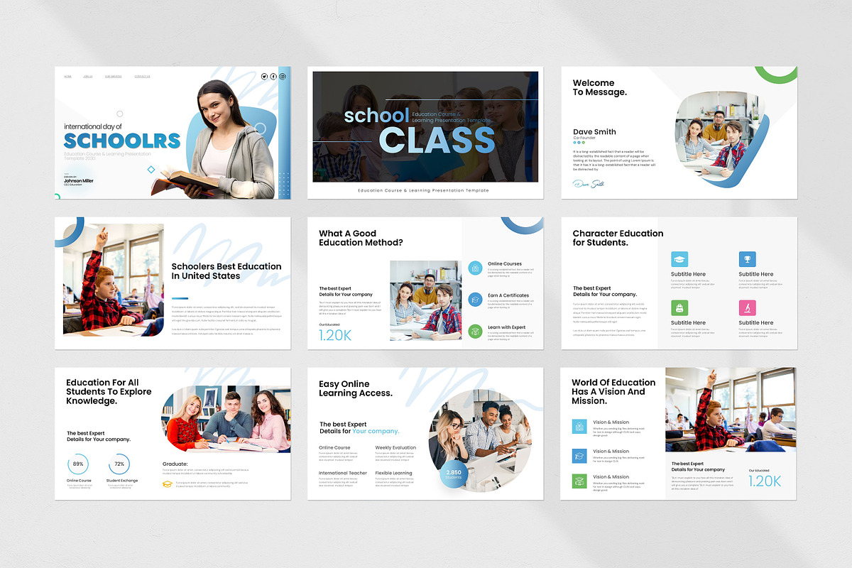 International Day Of School Template, a Presentation Template by evgenystudio (Photo 5 of 7)