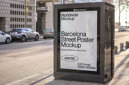 Barcelona Street Poster Mockup