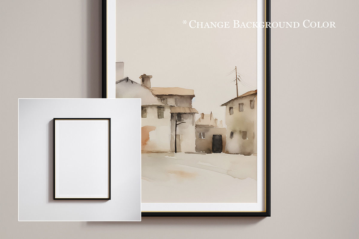 Black frame mockup close up, an Advertising Mockup by Artjafara (Photo 4 of 4)