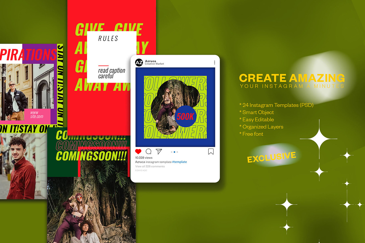 Fstvlpop Style Instagram | PSD, a Social Media Template by Azruca (Photo 4 of 6)
