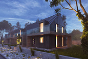 Vray Night Pro Setup Scene - House, an Architecture 3D Model by VisualCG (Thumbnail 2 of 8)