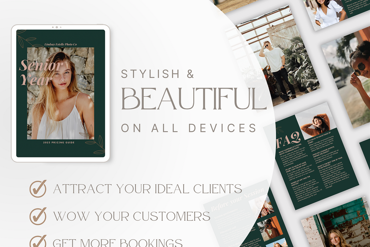 TEAL Senior Photography Template, a Magazine Template by Signature Edits (Photo 7 of 11)