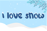 Cold Cabin Snow Overlay Font, a Script Font by Helotype (Thumbnail 3 of 6)