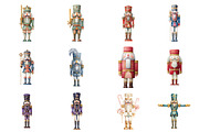 Christmas Nutcracker Clipart, an Illustration by Design Market (Thumbnail 3 of 3)