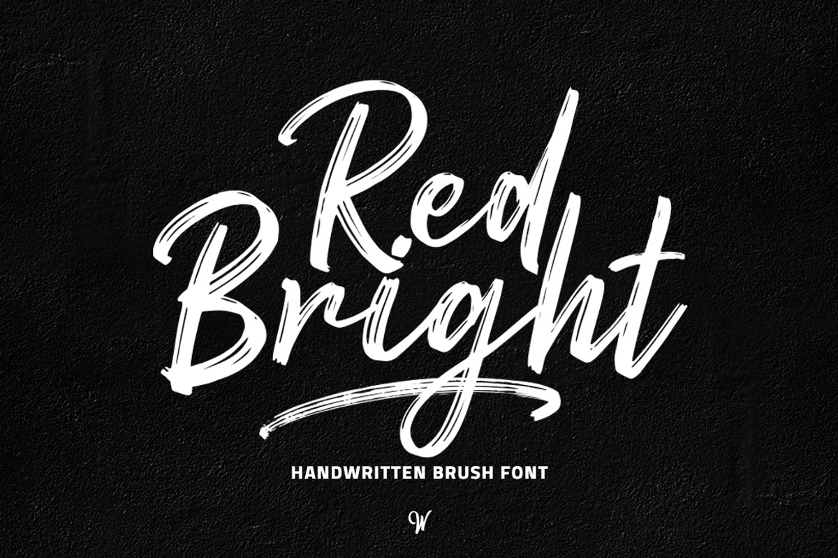 Red Bright - Brush Font