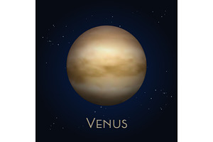 Icon Of Isolated Venus. Second Solar