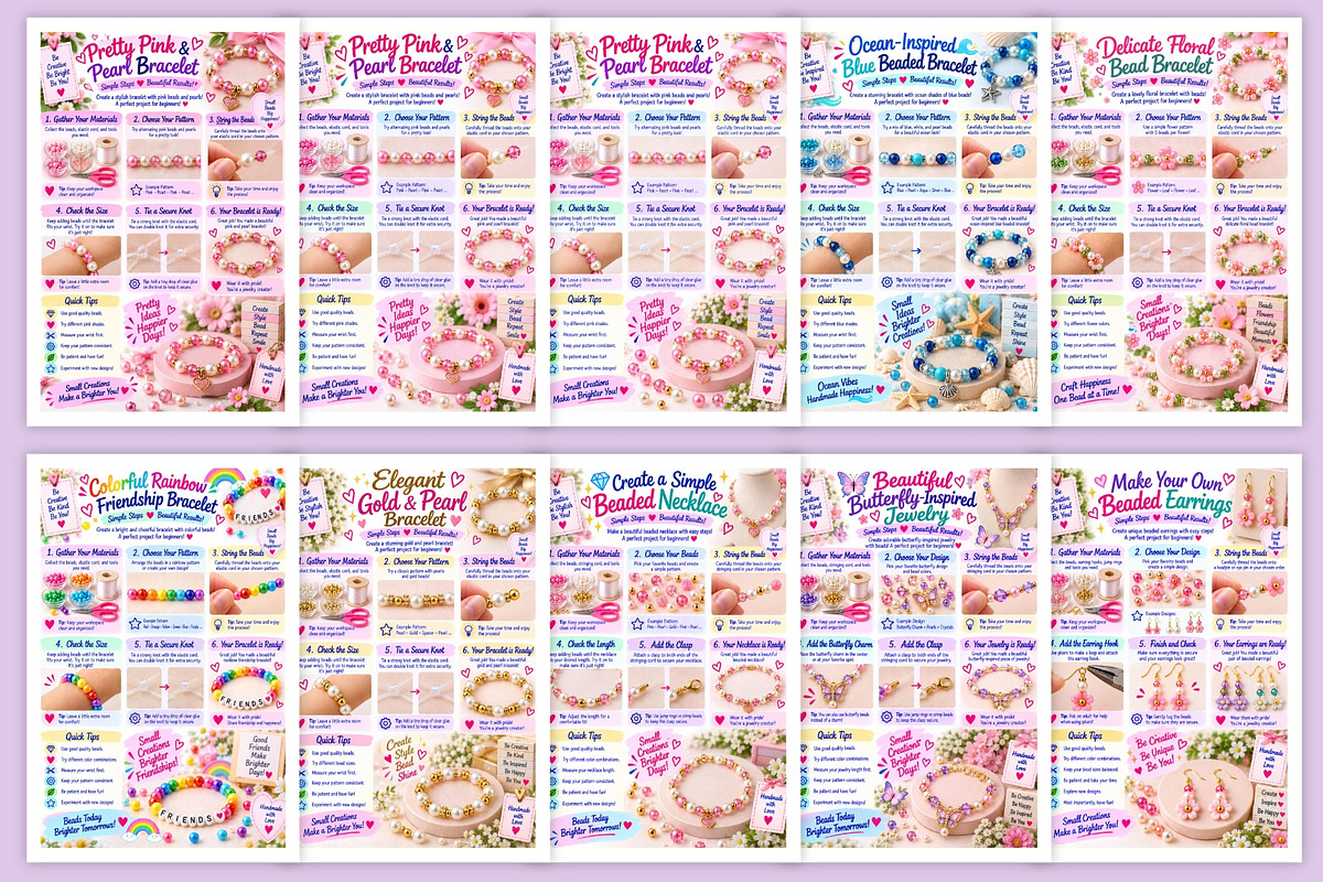 Beaded Jewelry Creations, a Stationery Template by Designmela01 (Photo 3 of 6)