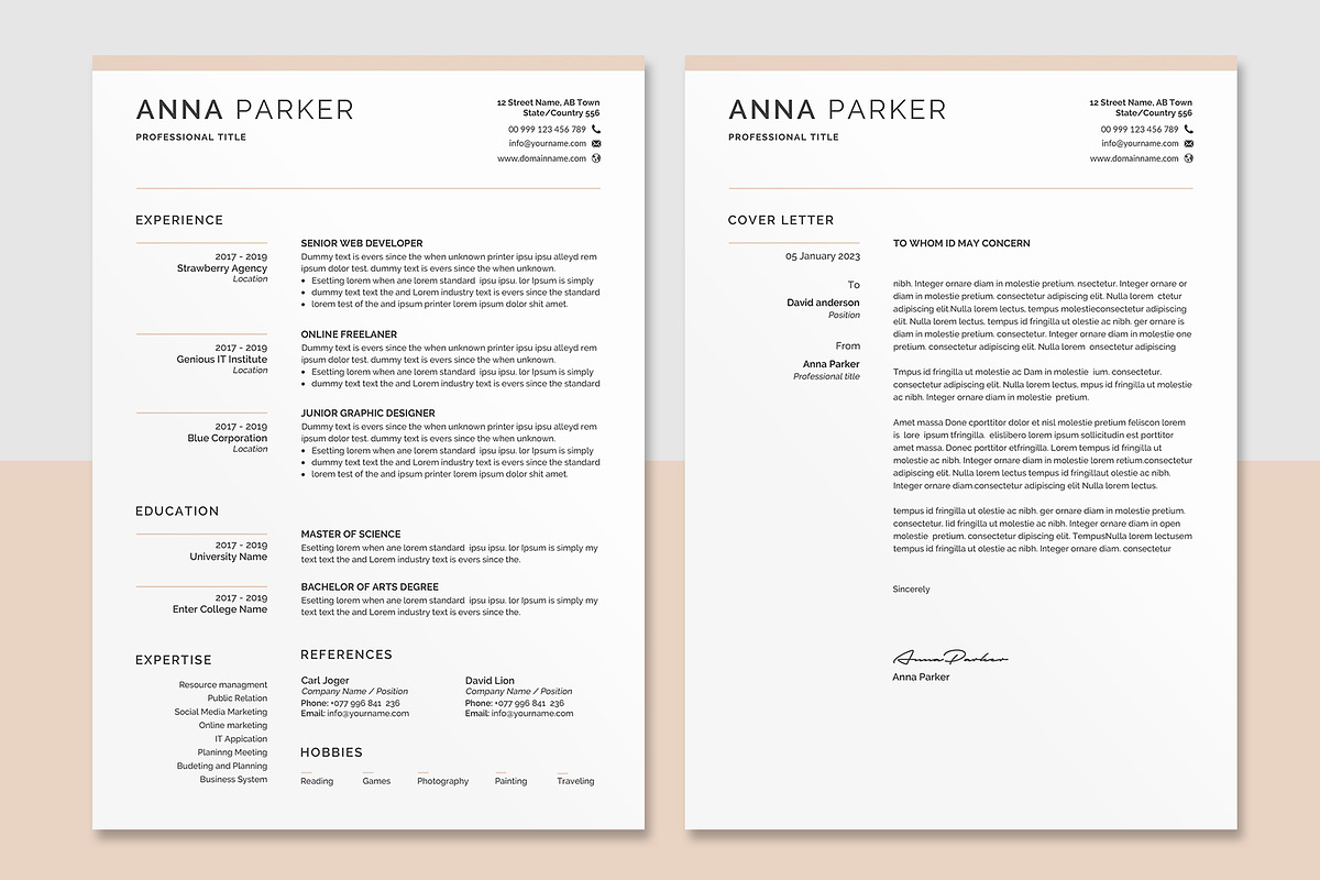 Resume/CV, a Resume Template by Creatune (Photo 4 of 4)