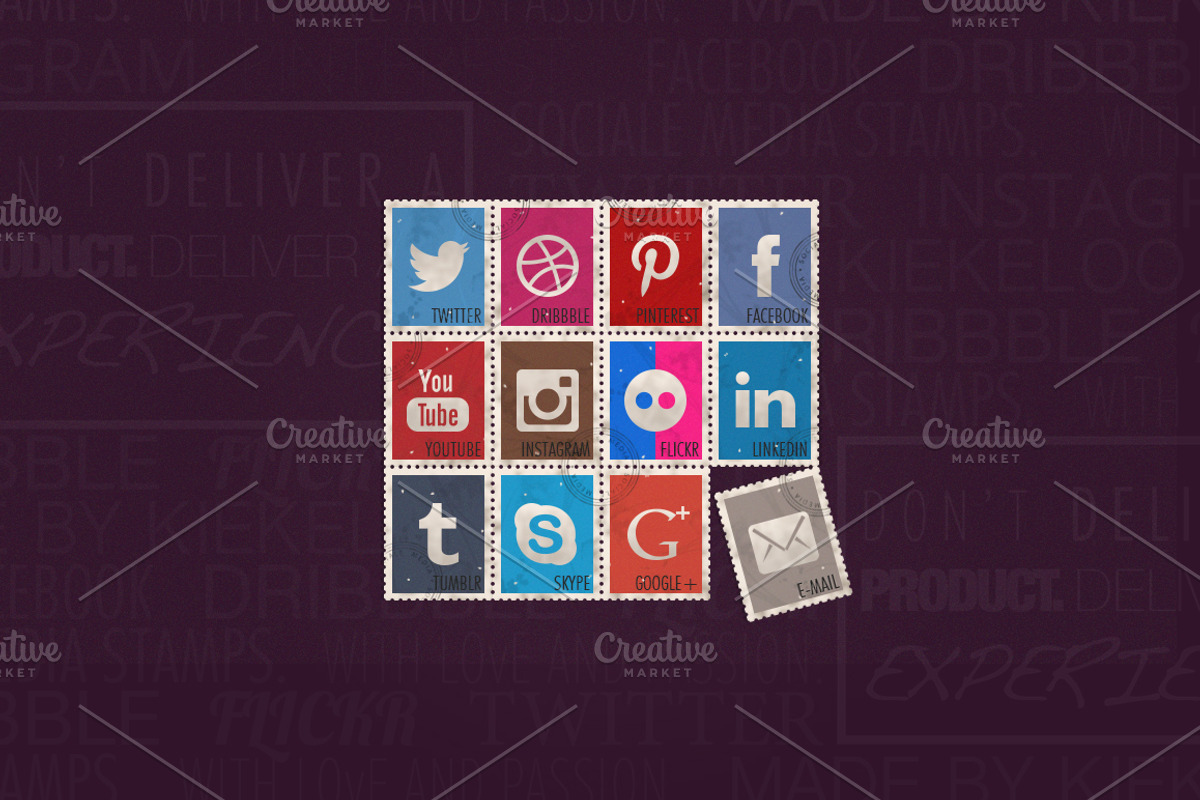 Social Media Stamps, an Icon by Creative Moments (Photo 1 of 4)