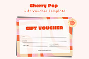 Cherry Pop Gift Certificate, a Stationery Template by Hell Yeah Designs (Thumbnail 1 of 2)