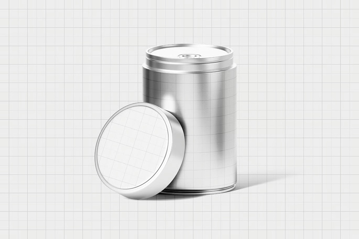 Coffee Tin Can Mockup, a Product Mockup by zpackcreative (Photo 2 of 4)