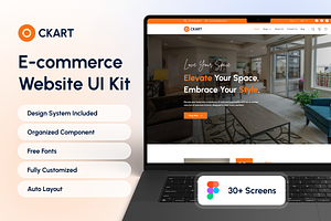 Ckart - E-commerce Website UI Kit, an UI Kit Template by UI/UX Ocean