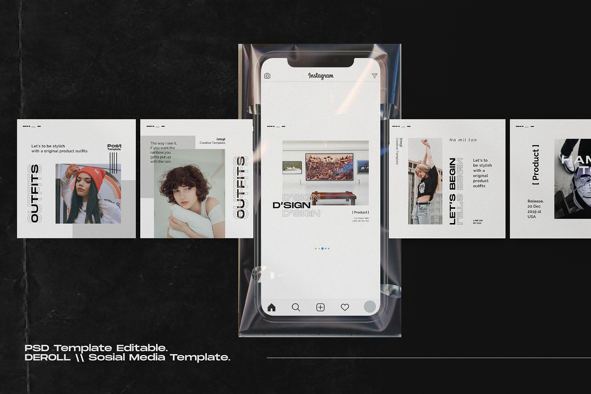 HAMILLTON - Social Media Pack Bundle, a Social Media Template by Dirtytemp Studio (Photo 6 of 14)
