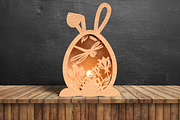 Laser Cut Easter Bunny File, a Pattern Graphic by Pinnacle PNGs (Thumbnail 1 of 5)