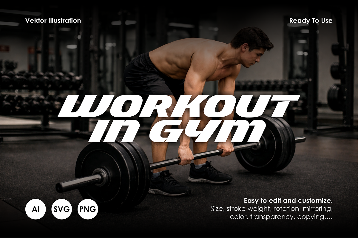Workout Vector Illustrations, a Sport Illustration by Rasgood (Photo 2 of 9)