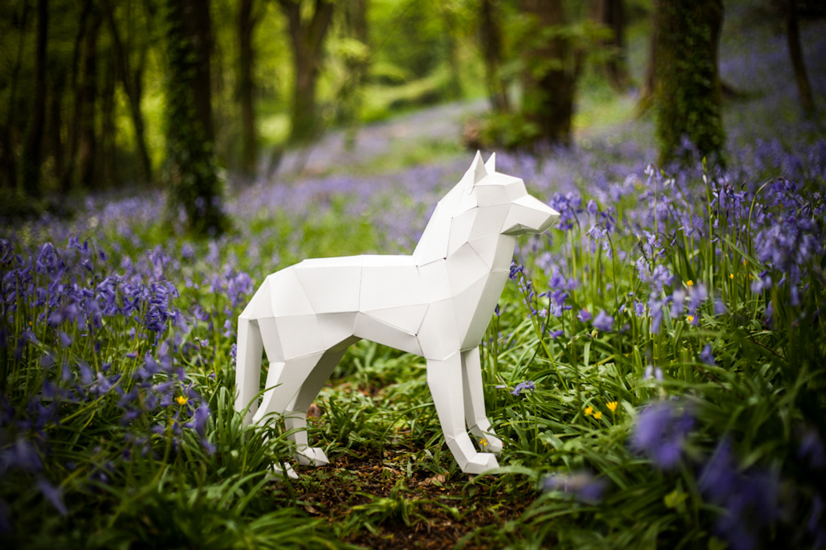 3D Wolf/Dog Papercraft, a Templates & Theme by PaperPetShop (Photo 1 of 4)