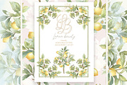 Vintage Lemon Floral Frames bundle, a Decorative Illustration by WonderWonder (Thumbnail 7 of 10)