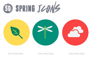 50 Spring Icons