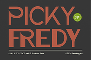 Picky Fredy | Display Typeface, a Sans Serif Font by gracetype_studio (Thumbnail 1 of 12)