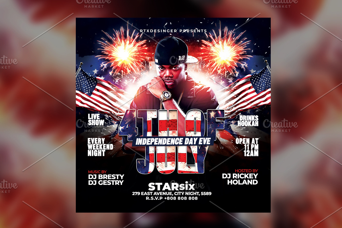 4th of July Flyer, a Flyer Template by RTXdesinger99 (Photo 3 of 3)