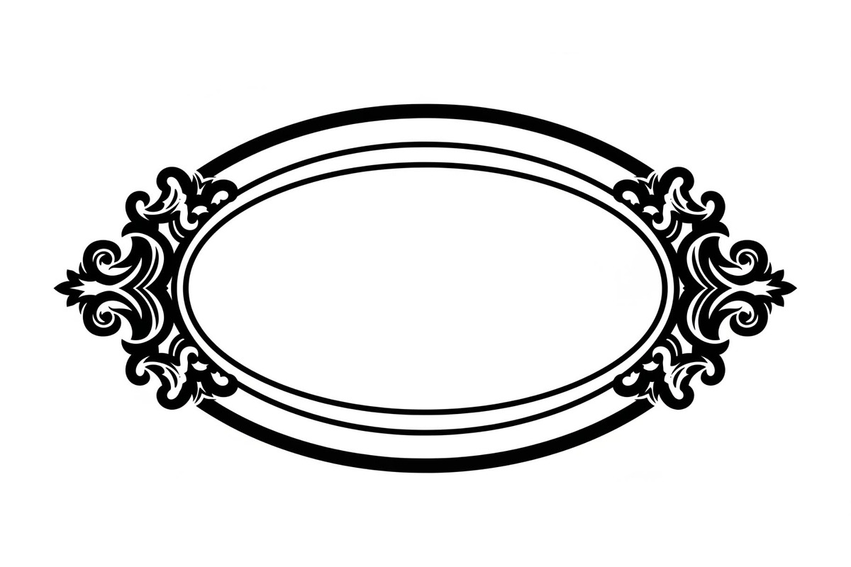 Vintage Oval Frame Vector Bundle, an Illustration by musafir_fashion (Photo 21 of 31)