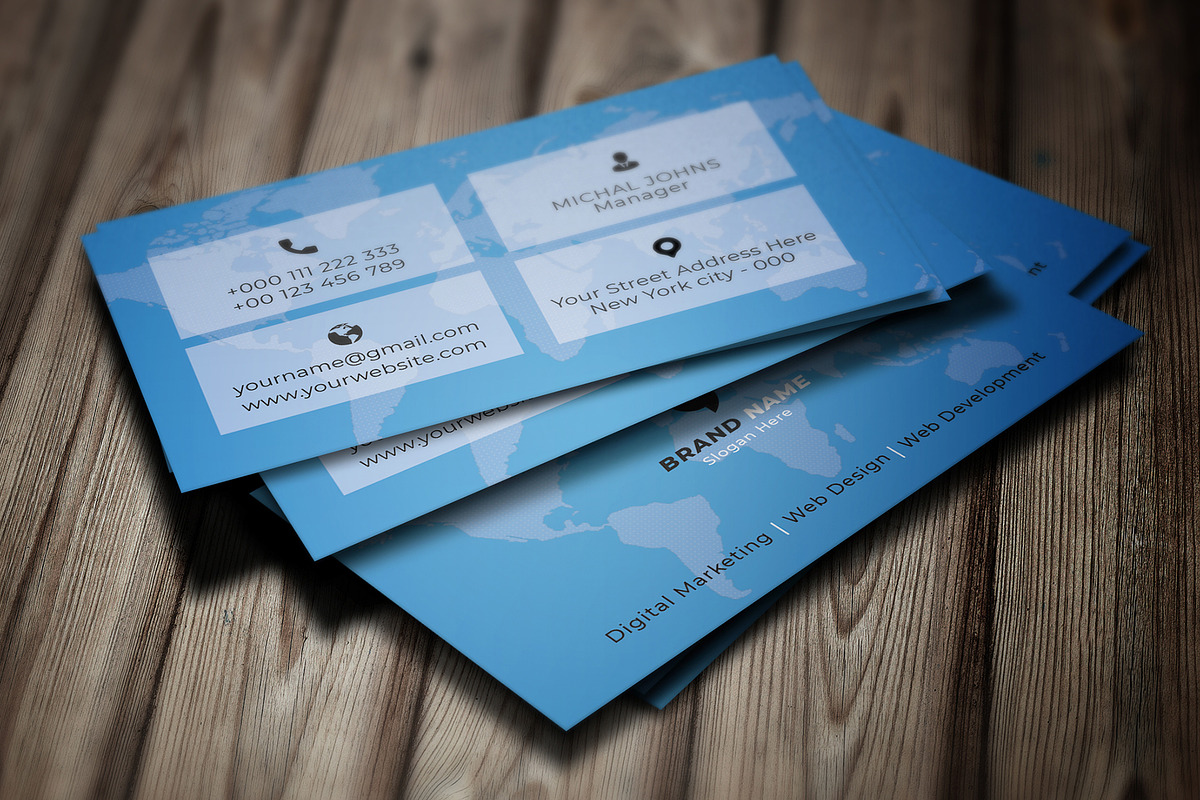 Minimal Business Card Template, a Business Card Template by Saman Osama (Photo 2 of 3)