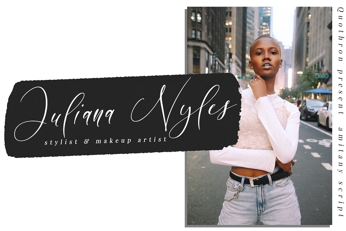 Amitany Script Font preview 4