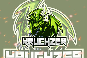 Kruchzer Dragon Esport Gaming Logo