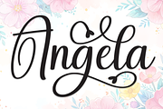 Angela | Script Font, a Handwritten Font by Scratchones (Thumbnail 1 of 9)