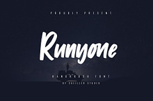 Runyone - Handbrush Font