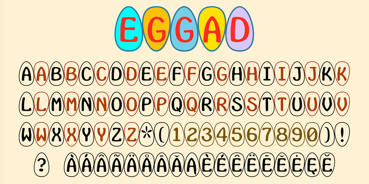 Eggad, a Font by Ingrimayne Type (Photo 1 of 6)