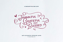 Thankful, Grateful & Blessed Type