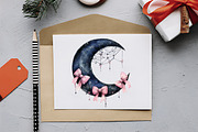 Sepia Coquette Halloween Clipart, an Illustration by RobertsArt (Thumbnail 4 of 7)