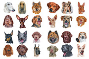 100+ Watercolor Dog Breeds - UPDATE, an Animal Illustration by ArtbyHien (Thumbnail 4 of 9)