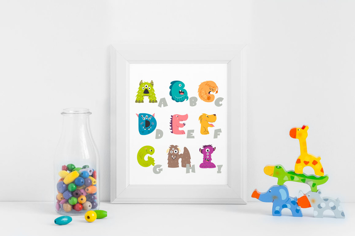 A-Z Monster Alphabet, a Graphic by Mallinka (Photo 7 of 8)