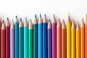 Collection of sharp colored pencils, a School & Education Photo by MistyDay