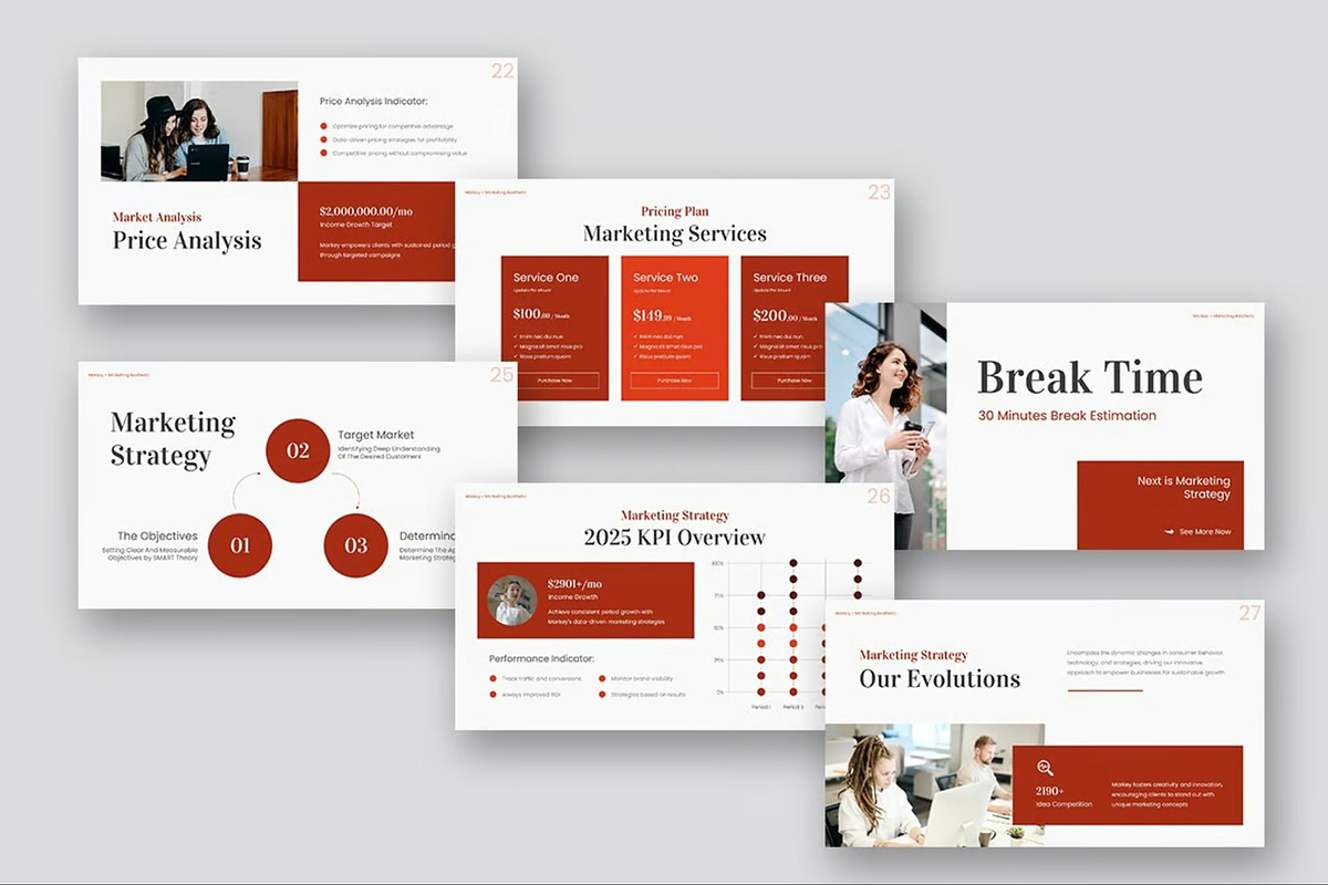 Marketing Business Powerpoint, a Presentation Template by Fit-tee (Photo 4 of 11)