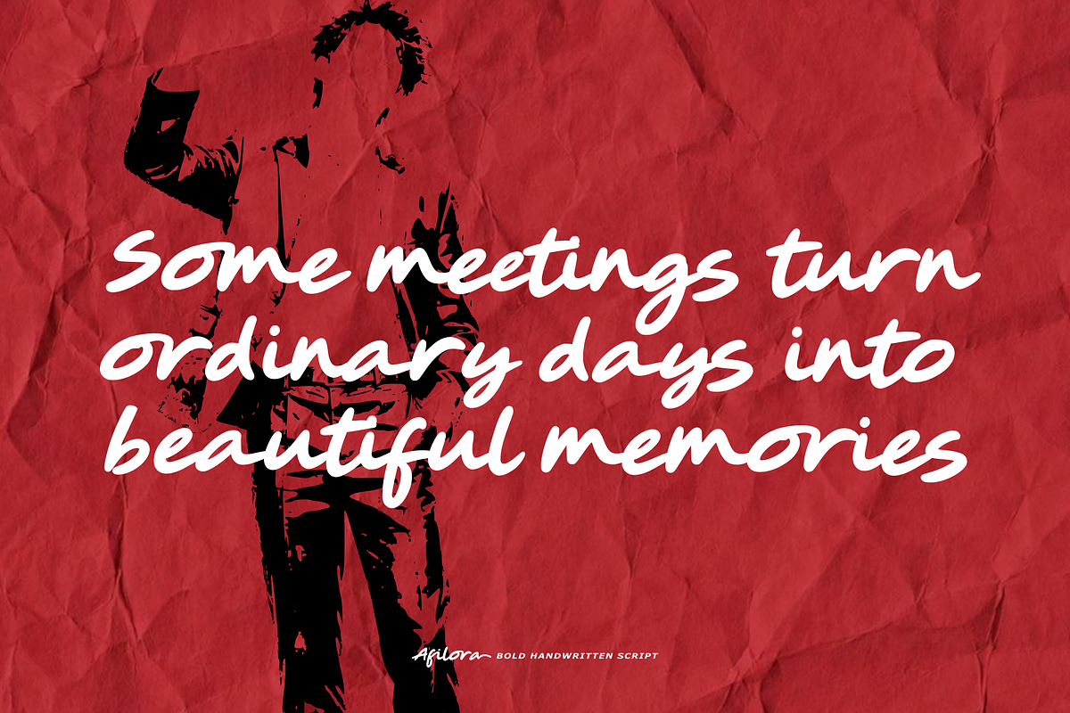 Afilora - Handwritten Script, a Handwritten Font by Majelis Art (Photo 2 of 7)