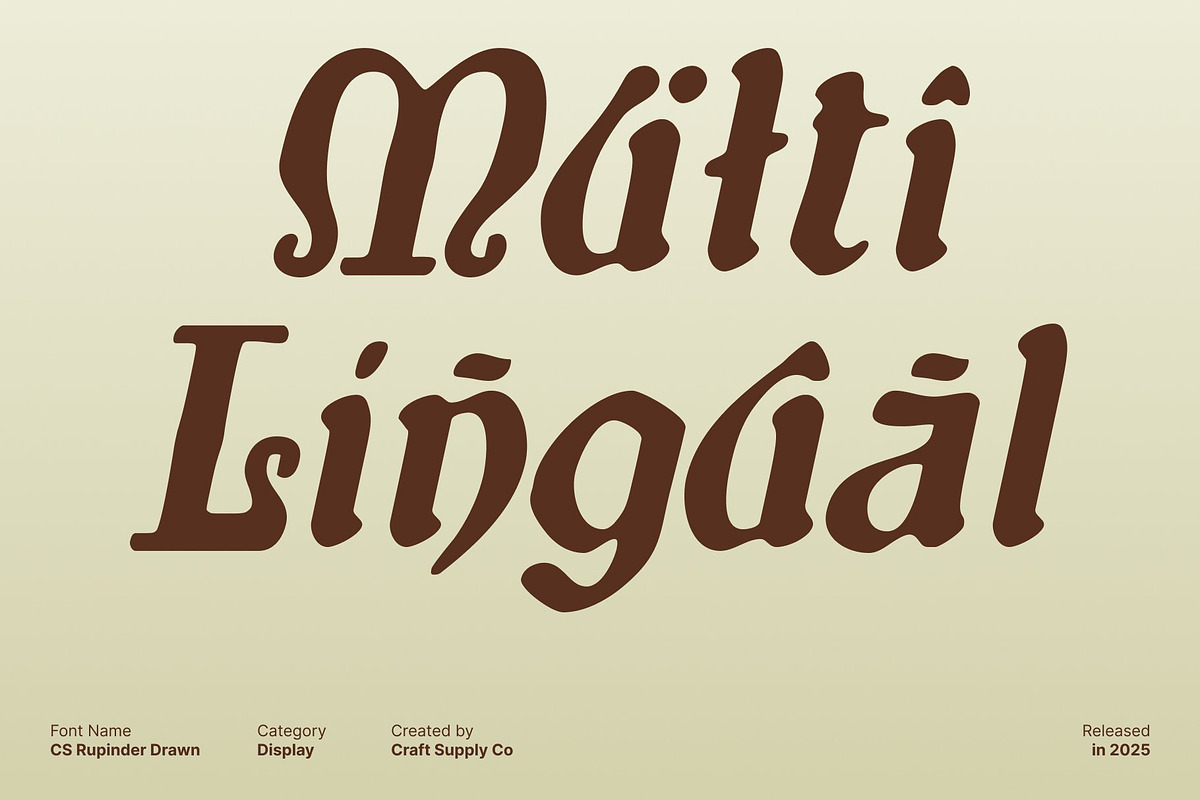 CS Rupinder Drawn, a Sans Serif Font by Craft Supply Co. (Photo 5 of 8)