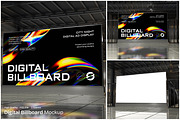 Digital Billboard Mockup, an Advertising Mockup by Unerispace (Thumbnail 1 of 4)