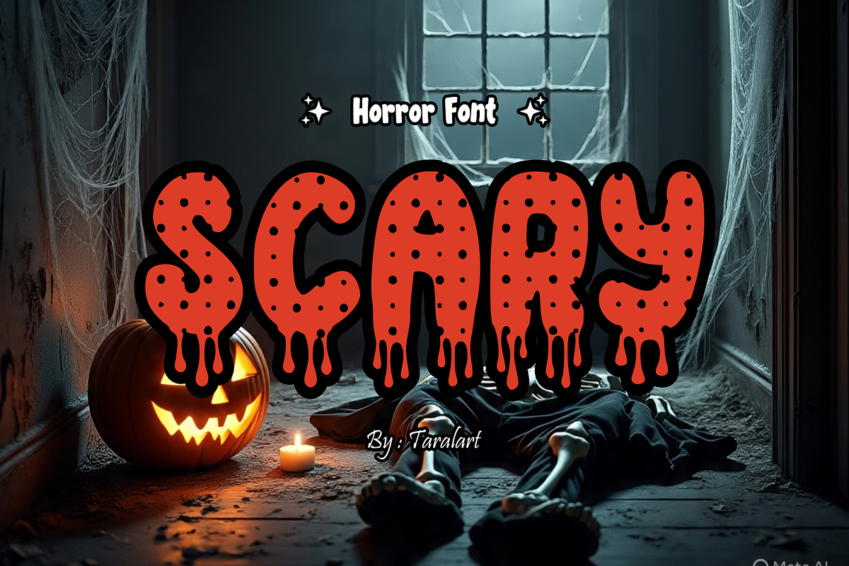 Halloween Blood - Spooky Font, a Sans Serif Font by KiddoGlyphs Studio (Photo 4 of 6)