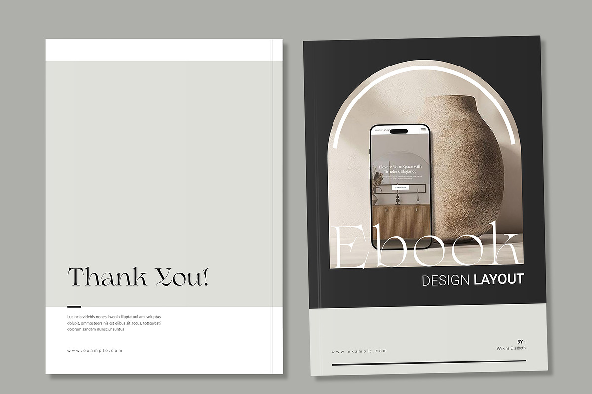 Editorial E-book Template Canva, a Brochure Template by NorthPeak (Photo 7 of 7)
