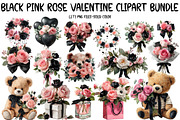 Black Pink Rose Valentine Clipart Bu, an Illustration by Designworld (Thumbnail 1 of 7)