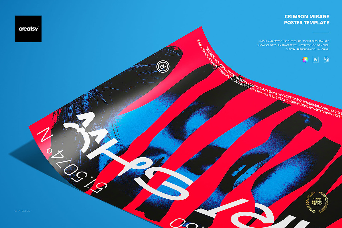 Crimson Mirage Poster Template, a Poster Template by creatsy5 (Photo 1 of 4)
