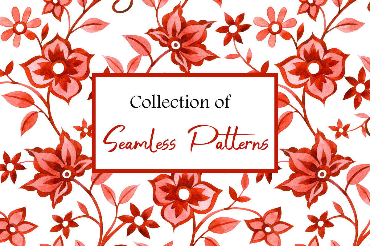 Collection of floral patterns, a Pattern Graphic by made by Tanya (Photo 1 of 4)
