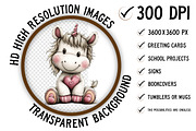 Whimsical Unicorn Day Animal Clipart, an Illustration by Craft Nest (Thumbnail 2 of 5)