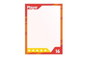 Game sports card template, a Sport Illustration by Things for designers
