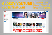 Glossy Youtube Cover Template, a Templates & Theme by MithunLekson (Thumbnail 3 of 5)