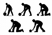 Lawn Bowls Silhouette Vector Bundle, an Animal Illustration by Gfx Expert Team (Thumbnail 2 of 3)